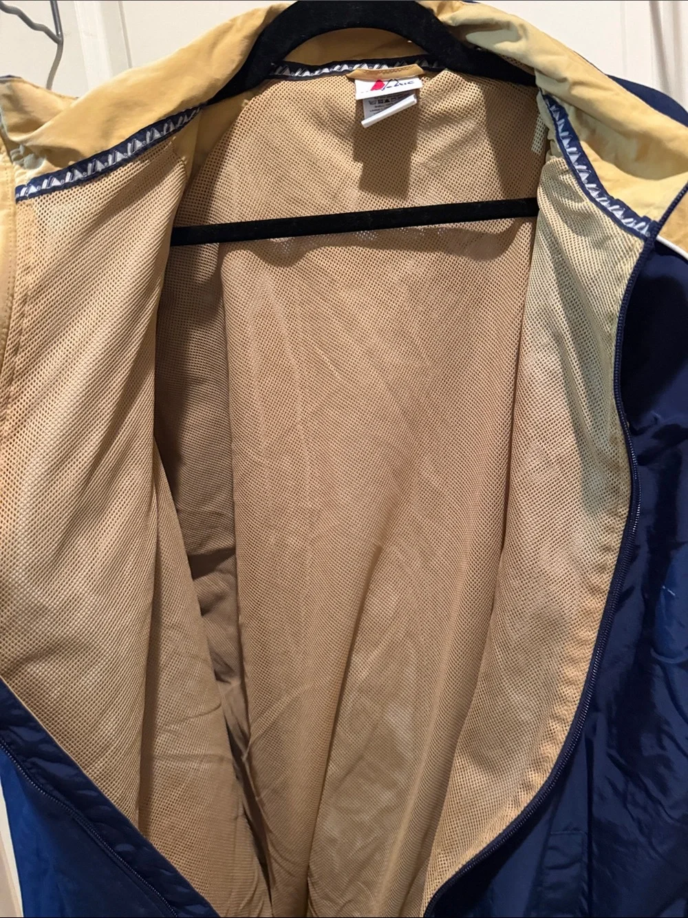 Majestic Navy and Gold Milwaukee Brewers Windbreaker Jacket
